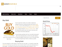 Tablet Screenshot of goldresource.net